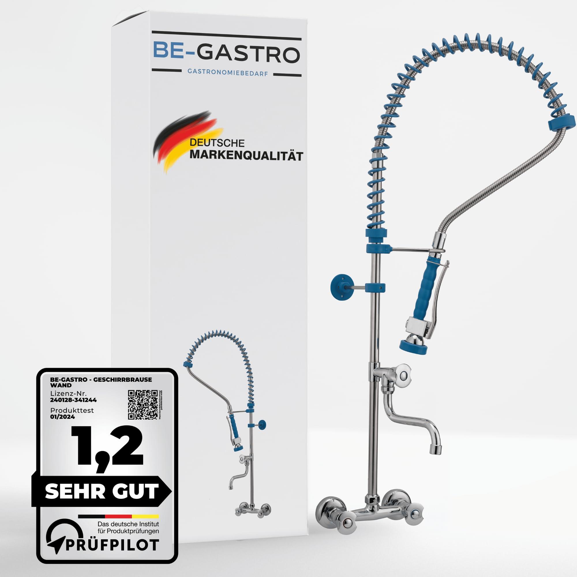 Gastro-Abwaschbrause Edelstahl 1/2 Zoll Wandmontage