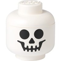 LEGO Storage Head "Skelett", klein, Aufbewahrungsbox weiß/schwarz
