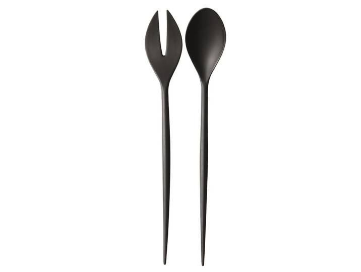 Normann Copenhagen Couverts à salade Krenit noir