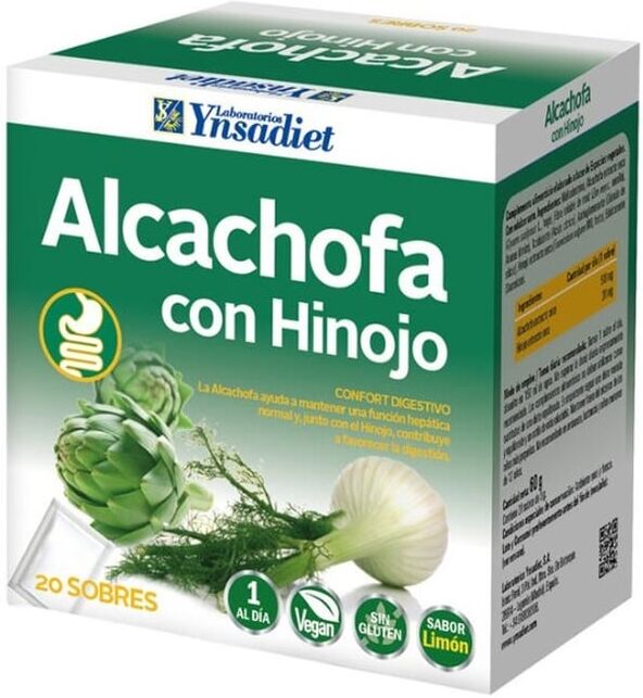 Ynsadiet Alcachofa Con Hinojo 20 Sobres