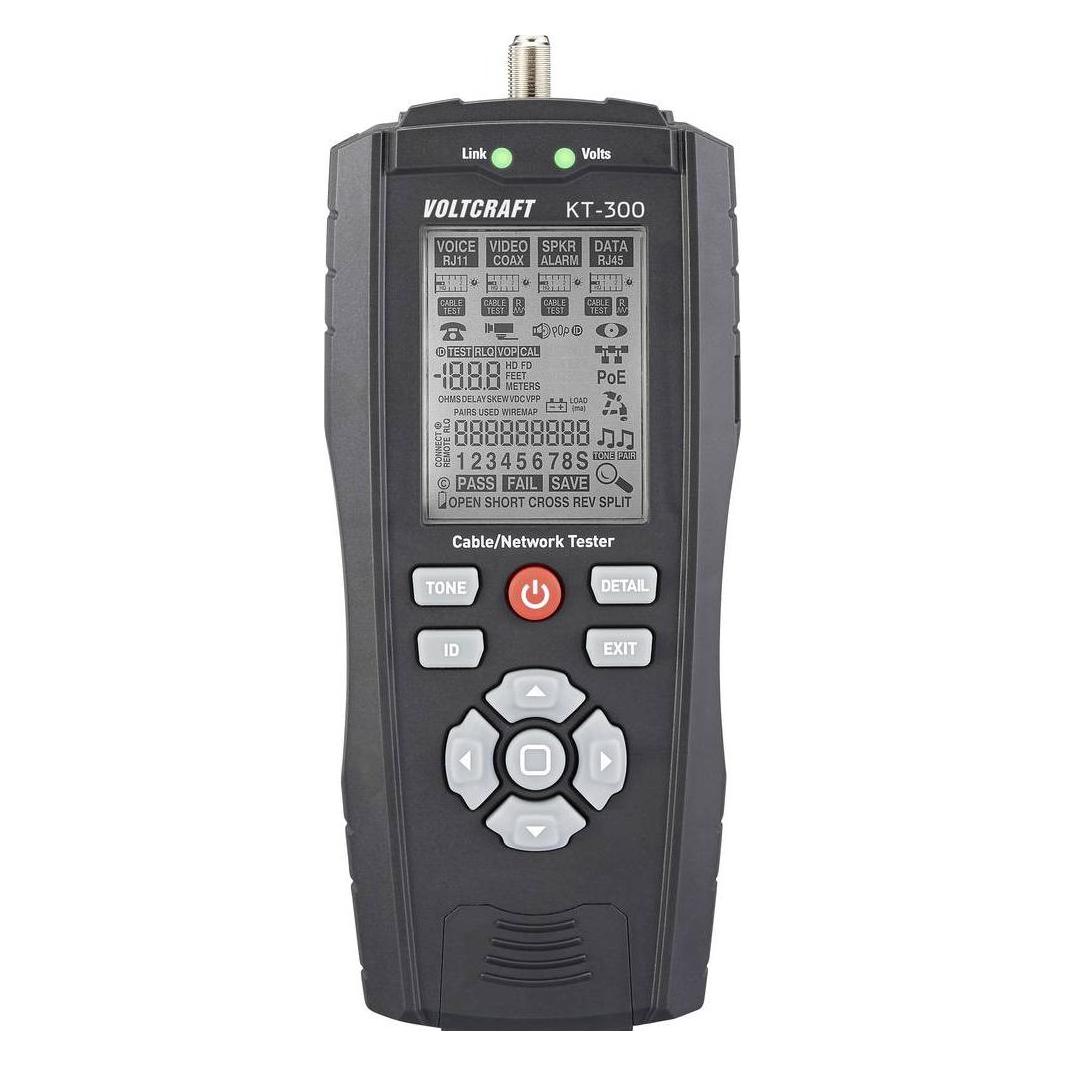 Voltcraft Kabeltester VC-17497100 KT-300 Telekommunikation, Netzwerk (Kabeltester) (VC-17497100)