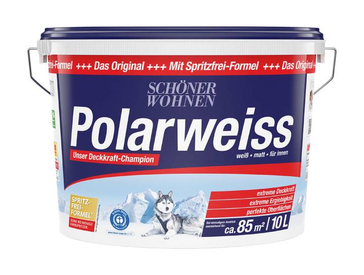 Schöner Wohnen Polarweiss Wand- und Deckenfarbe Matt 10 l