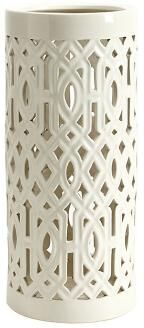 Vine Patio Umbrella Holder - White - Ballard Designs