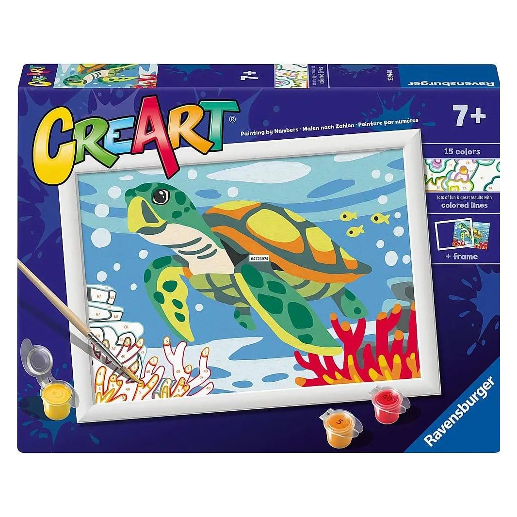 Ravensburger CreArt - Malen nach Zahlen - Sea turtle (23974)