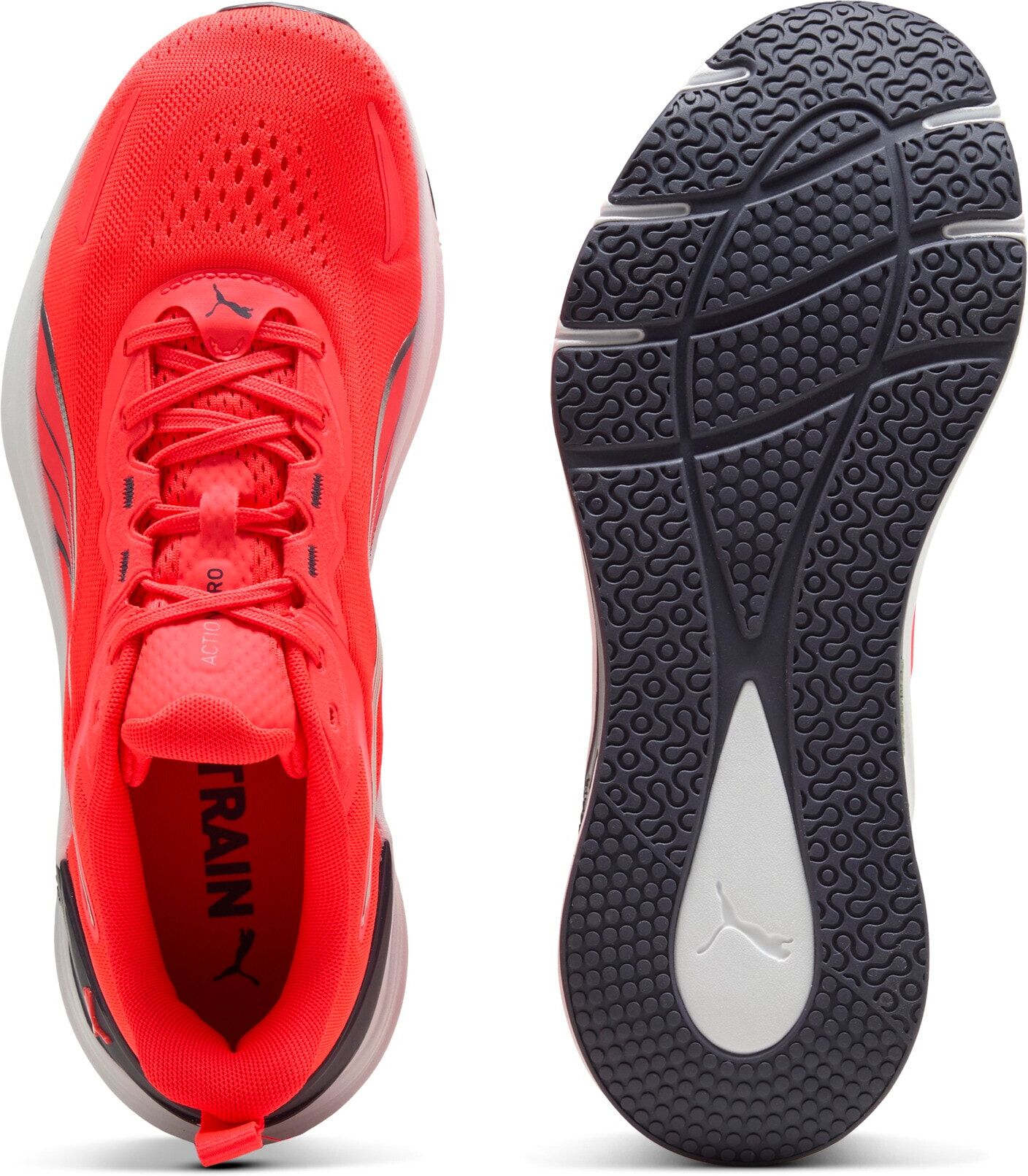 Trainingsschuh PUMA "ACTION PRO TR", Gr. 41, Textil, ultra rot, inky depths, puma weiß, Schuhe Trainingsschuh, für Gym-Training und Classes ultra rot, inky depths, puma weiß 41, Textil