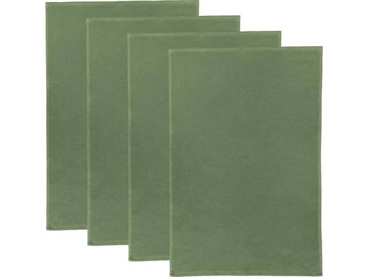 Erwin Müller Reinigungstuch, Putztuch, Multifunktionstuch 4er-Pack oliv Größe 50x70 cm - saugstark, zum Putzen oder Staubwischen, robust und langlebig, mit Frottierseite