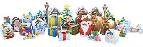 folia Adventskalender-Set "Winterlandschaft"