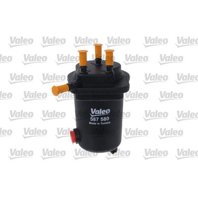VALEO Kraftstofffilter 587580 mit Anschluss für Wassersensor 187mm GewindemaßM10x1.5 NISSAN RENAULT