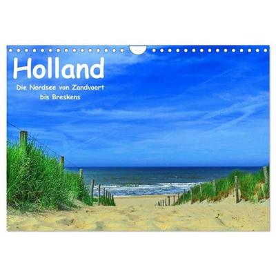 Holland - Die Nordsee von Zandvoort bis Breskens (Wandkalender 2027 DIN A4 quer), CALVENDO Monatskalender