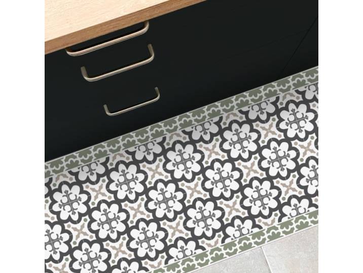 Tapis antidérapant - vinyle - int./ext. - vert - 120x200cm