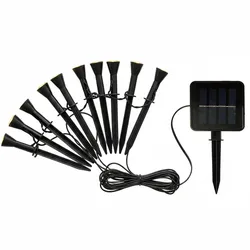 Lumisky 10 selbstklebende 6-Meter-Solar-Spike-Leuchtfeuer Kupfer Schwarz