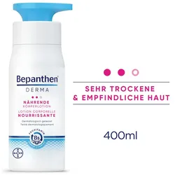 Bepanthen Derma, Bodylotion, Nährende Körperlotion (Körpercreme, 400 ml)
