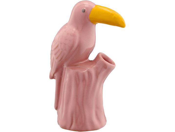 Tischvase CREATIV HOME, rosa (hellrosa), B:11,5cm H:16,5cm T:6,5cm, Vasen, Tischvase, im Tukan-Design