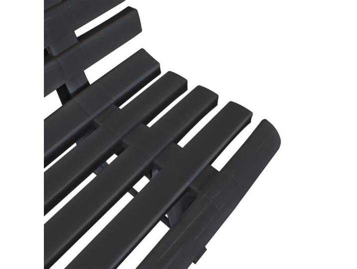 Banc de jardin 145 5 cm Plastique Anthracite Mothinessto lY7676