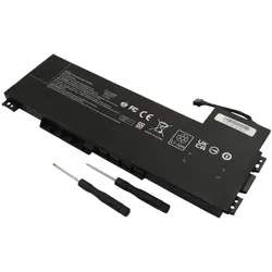 Avizar HP ZBook 15 G3 / 17 G3 Akku 11,4V (9 Zellen, 7895 mAh), Notebook Akku, Schwarz