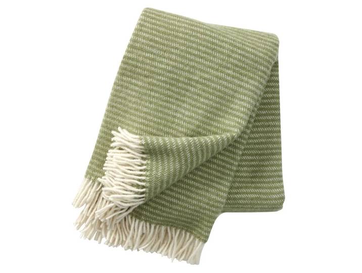 Klippan Yllefabrik Plaid en laine Ralph vert