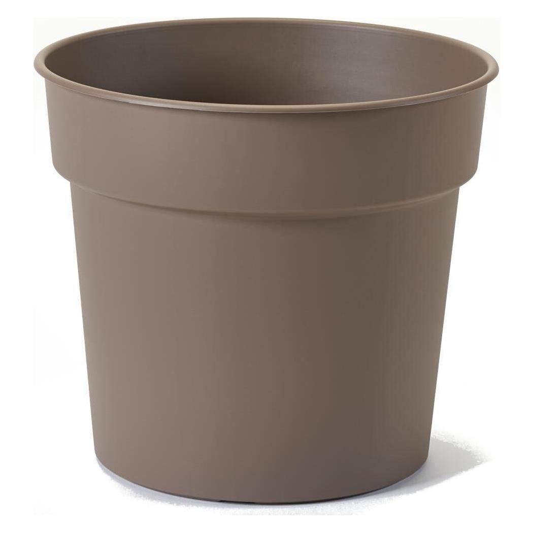 Euro3plast Pflanzkübel Tellus Ø 20 cm taupe Greener (20 x 18 cm) (3200.G9)