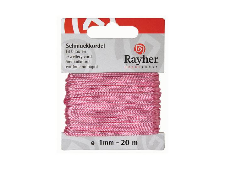 Rayher Schmuckkordel Rosa ⌀ 1 mm 20 m