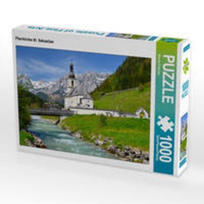 CALVENDO Puzzle Pfarrkirche St. Sebastian 1000 Teile Lege-Größe 64 x 48 cm Foto-Puzzle Bild von Werner Prescher