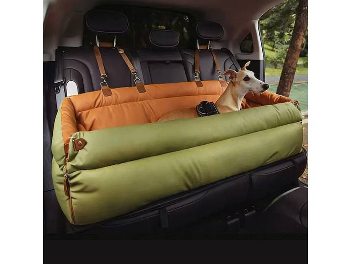 Lit pour chien extra large et chaud pour l'hiver, housse amovible, utilisable toute l'année, avec poignées de transport pour les grands chiens, accessoires pour canapé de voiture