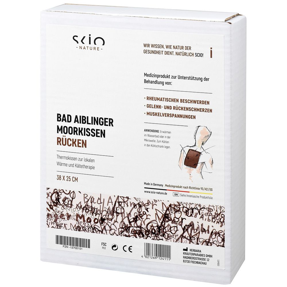 Moorkissen Bad Aiblinger Rücken 25x38 cm 1 St Packungsmasse