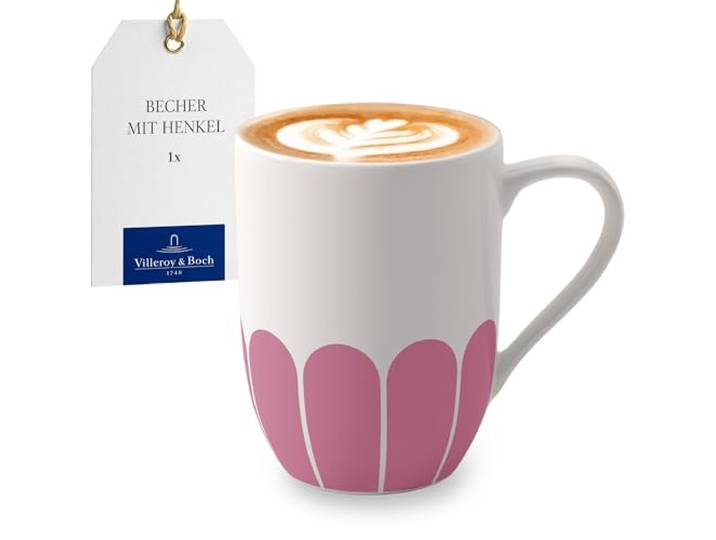 Villeroy & Boch - Fleur Cassis Henkelbecher Pink, Spülmaschinenfest