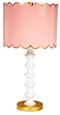 Old World Design Seraphina Scallop Table Lamp , Pastel Pink