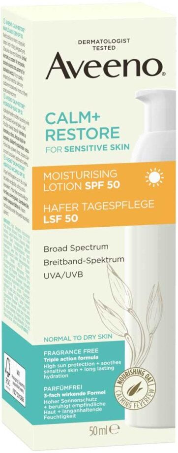 Aveeno Calm+ Restore Hafer Tagespflege LSF 50 50ml