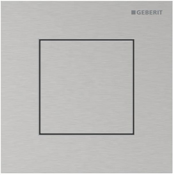 Geberit Typ 40 Urinal-Steuerung 116217FW1 pneumatisch, Square, gebürstet, easy-to-clean-beschichtet