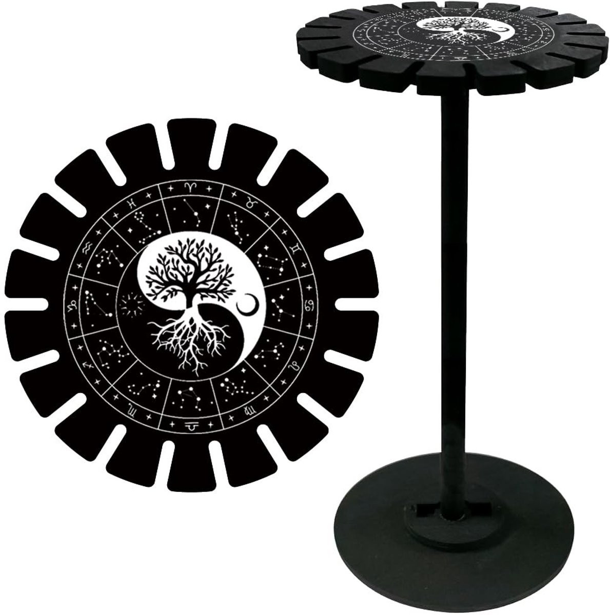 Dailygoods Dailygoody Slingerhouder Crystal Display Plank - Zwart - Decoratie voor Kristallen