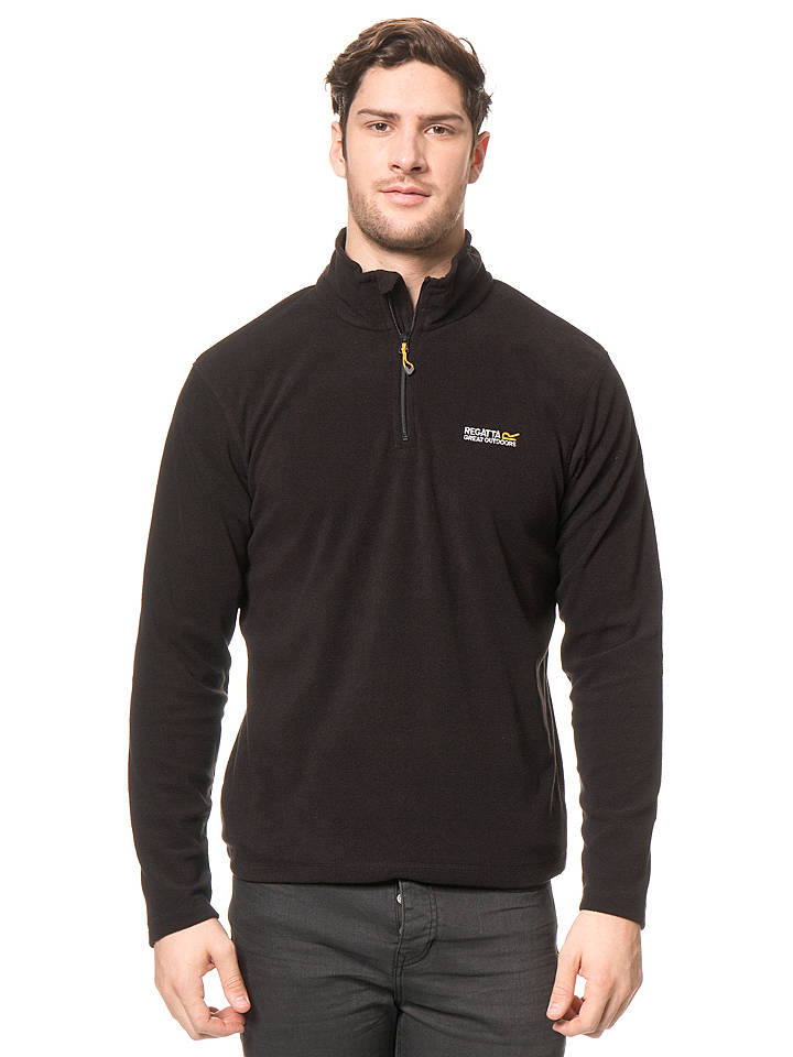 Regatta Fleecepullover "Thompson" in Schwarz - L