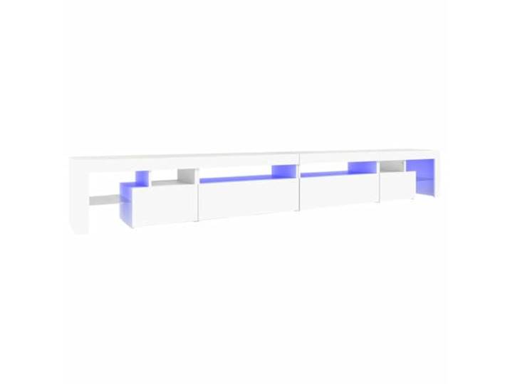 vidaXL TV-Schrank mit LED-Leuchten Weiß 290x36,5x40 cm