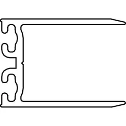 HSK Ersatzteile Wandanschlussprofil, Chrom, E54232-S-41 E54232-S-41
