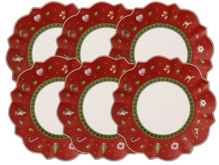 Villeroy & Boch Toy's Delight Brotteller rot 17 cm Set6