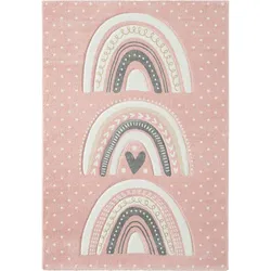 Kinderteppich Kids 80 x 150 cm Polypropylen Rosa