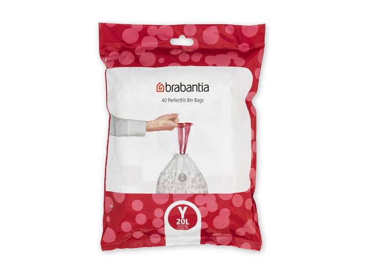 Brabantia Sac poubelles Brabantia PerfectFit Lot de 40 20 litres