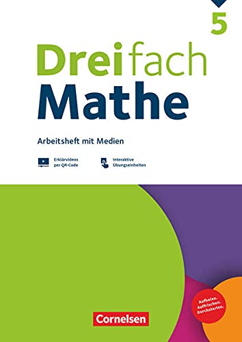 Dreifach Mathe - Zu allen Ausgaben - 5. Schuljahr: Arbeitsheft mit Medien und Lösungen - Inkl. Erklärvideos und interaktiven Übungen - Preis vom 19.10.2026 19:33:35 h