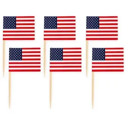 50 Flaggen Deko Picker USA Amerika