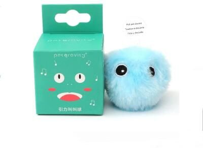 Uplift Picks Interactive Electric Cat Ball Toy With Catnip For Active Play And Training blue
