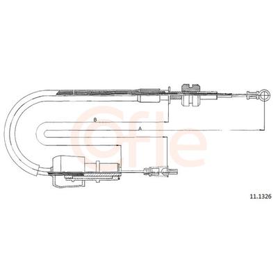 COFLE Gaszug 111326 für Opel
