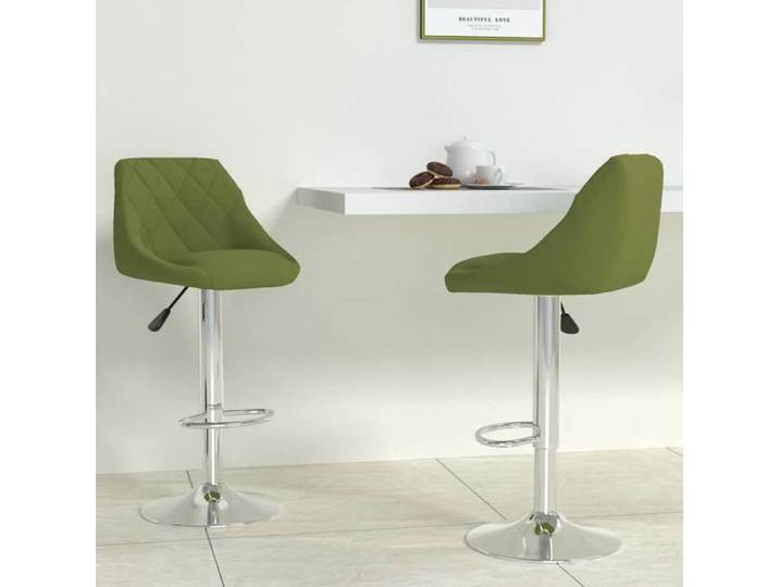 Neuf& 895 Siège Haut Economique - Tabourets de bar - Set de 2 - pour 2 personnes - vert clair velours - maximale par siège : 110 kg
