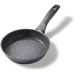 Stoneline Bratpfanne 18 cm, Aluguss antihaftbeschichtete Pfanne, Backofen & Induktion geeignet, Pfanne + Kochtopf, Grau