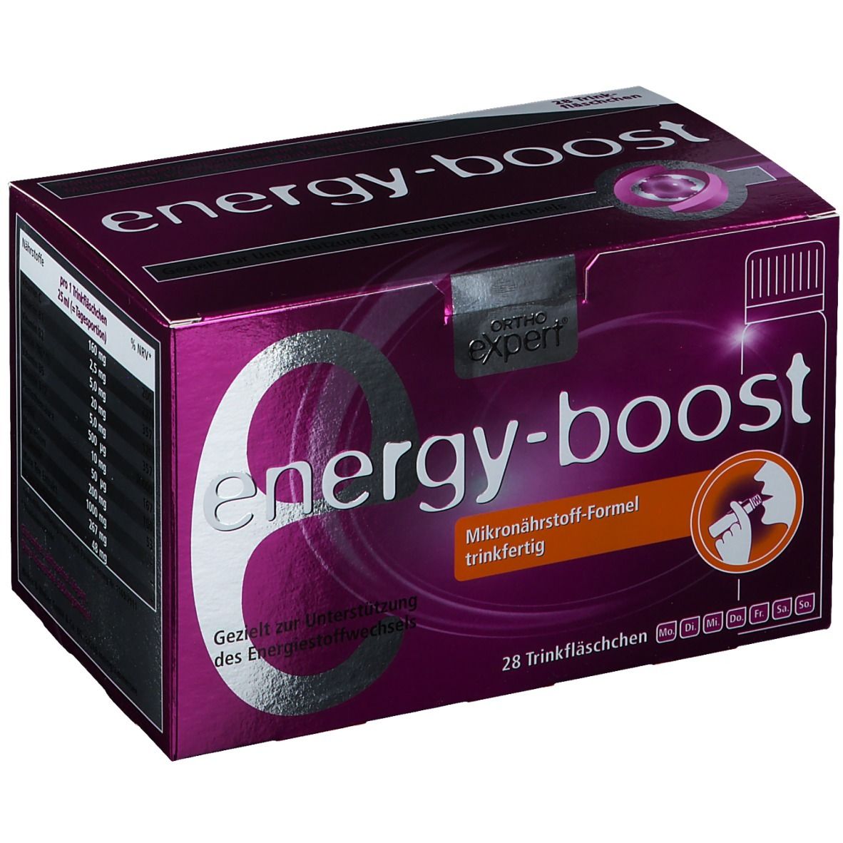 Energy-Boost Orthoexpert Trinkampullen 28x25 ml
