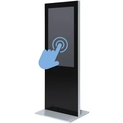 Digitale Infostele Slim Mit 50" Samsung-Bildschirm und Touch-Folie