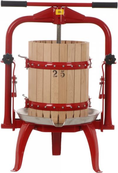 Baesso F25 - Torchio a vite per frutta e verdura 20L - Gabbia in legno