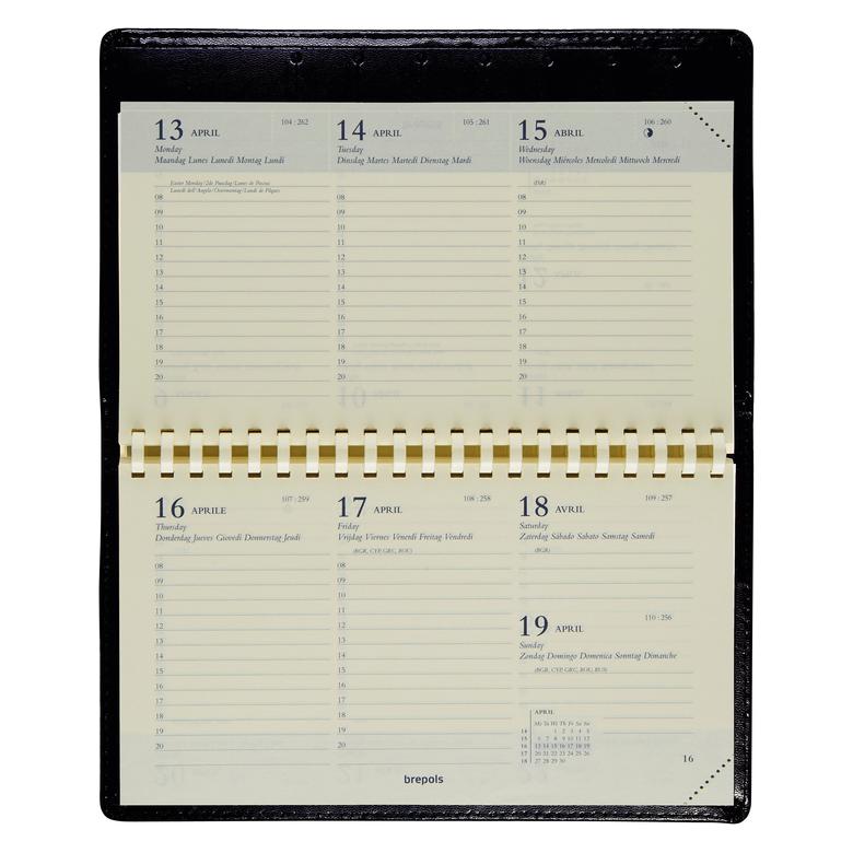 Brepols TA Omniplan 1W/2S (assortiert) (A6, 1 Woche / 2 Seiten) (7382051/21 ASS)