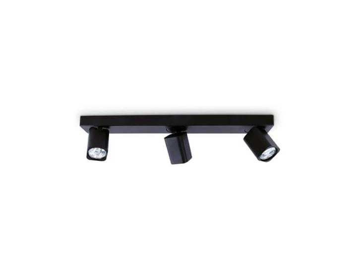 Ideal Lux Rudy Plafondspot, 3 lampen, zwart