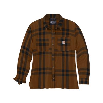 Flanellhemd CARHARTT "Flanell", Kinder, Gr. S, US, braun, Obermaterial: 100% Baumwolle CO., Hemden