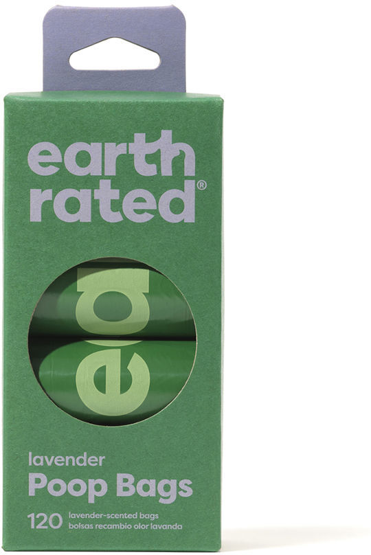 Earth Rated Rollos Bolsa mascota recambio #lavanda 8 x