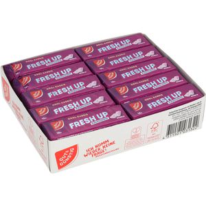 Gut&Günstig Kaugummis Fresh Up Cool Cassis, zuckerfrei, im Thekendisplay, 30x 10 Dragees